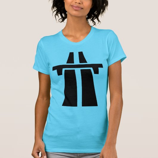 Freeway, snelweg, Autobahn - zwart T-shirt (Voorkant)