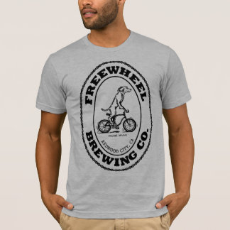 Freewheels Brewing Co. Logo - zwart (alleen voorzi T-shirt