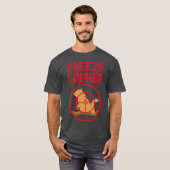 Freeze Gopher Hunting Funny Gopher Hunter T-shirt (Voorkant volledig)