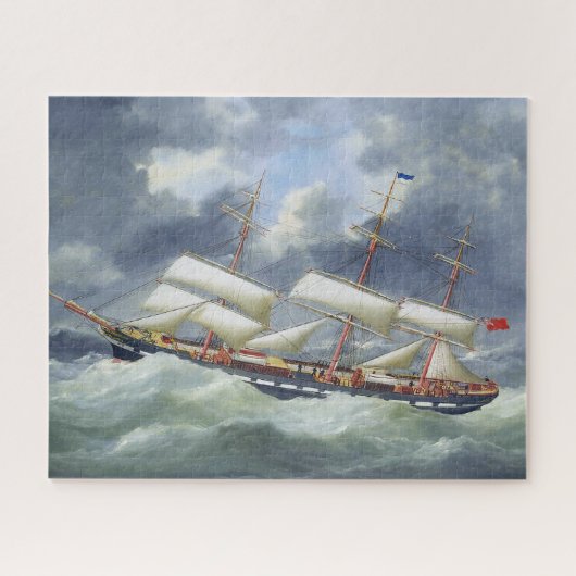 Fregat Opleidingsschip Atalanta 1885 Legpuzzel (Horizontaal)