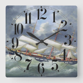 Fregat Opleidingsschip Atalanta 1885 Vierkante Klok