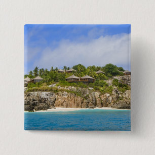 Fregate Island Resort (PR) Vierkante Button 5,1 Cm