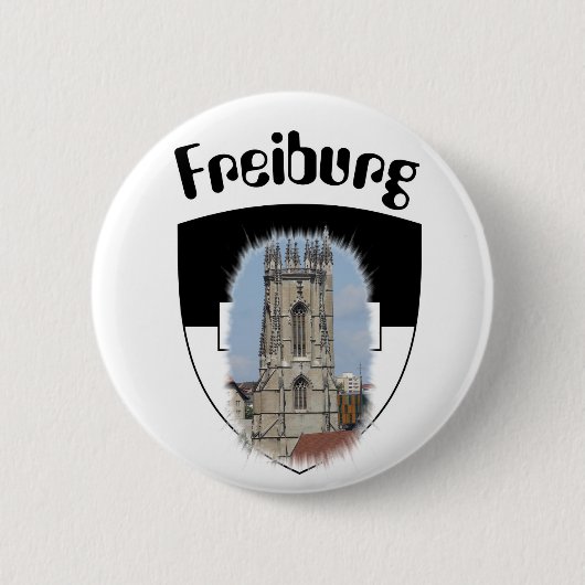 Freiburg/Fribourg-Buttonnen Ronde Button 5,7 Cm (Voorkant)