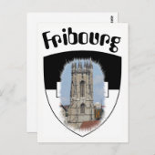 Freiburg/Fribourg Postkarte Briefkaart (Voorkant / Achterkant)