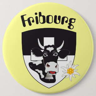 Freiburg/Fribourg Schweiz Suisse Buttonnen Ronde Button 6,0 Cm