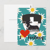 Freiburg / Fribourg Schweiz Suisse Postkarte Briefkaart (Voorkant / Achterkant)