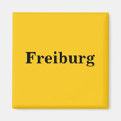 Freiburg Magnet Schild Gold Gleb (Devant)