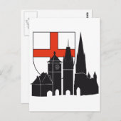 Freiburg Silhouette mit Wappen Briefkaart (Voorkant / Achterkant)