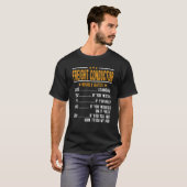 Freight Conductor Hourly Rates T-shirt (Voorkant volledig)