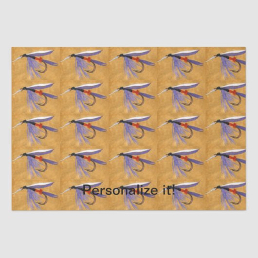 "Freight Train" natte vlieg, vliegkoppeling, vlieg Tissuepapier (Voorkant)