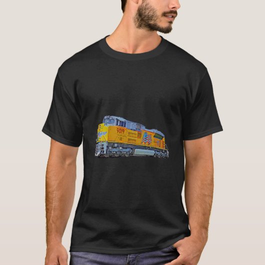 Freight Train Union Pacific Engine T-shirt (Voorkant)