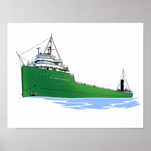 Freighter Col. James M. Schoonmaker, gebouwd Poster (Voorkant)