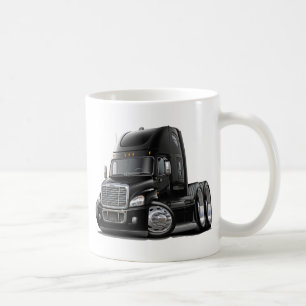 Freightliner Cascadia Black Truck Koffiemok