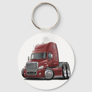 Freightliner Cascadia Maroon Truck Sleutelhanger