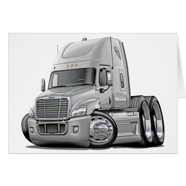 Freightliner Cascadia White Truck (Devant horizontal)