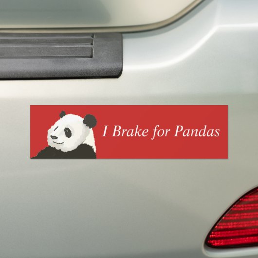 Frein pour autocollant Pandas Bumper (En voiture)