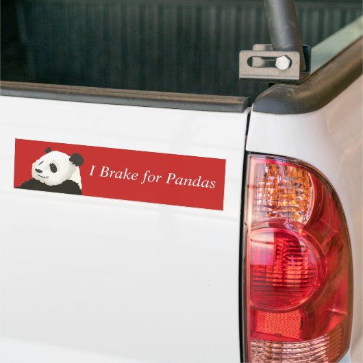 Frein pour autocollant Pandas Bumper (Sur camion)