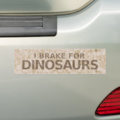 Frein Pour Bumper Sticker Dinosaures (En voiture)