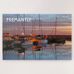 Fremantle: Jachten 's avonds, Australië Legpuzzel