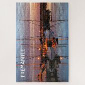 Fremantle: jachten 's avonds, Australië Legpuzzel (Verticaal)