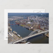 Fremont Bridge in Portland Oregon. Briefkaart (Voorkant / Achterkant)