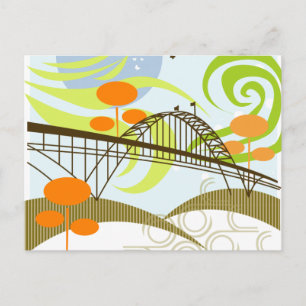 Fremont Bridge Portland Briefkaart