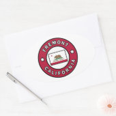 Fremont California Ovale Sticker (Envelop)