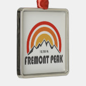Fremont Peak Wyoming Metalen Ornament (Rechts)