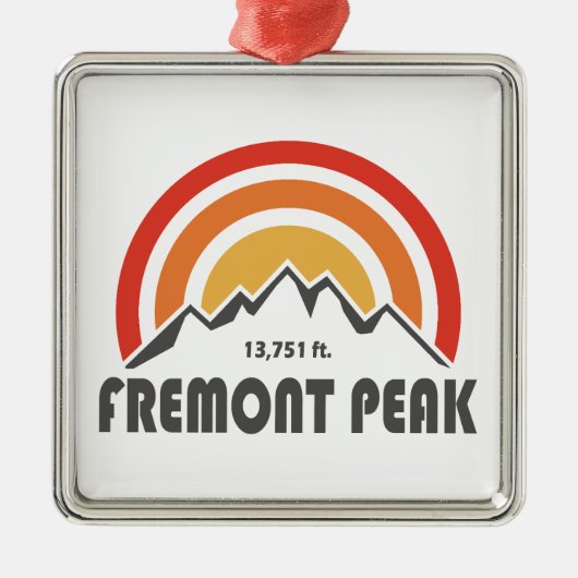 Fremont Peak Wyoming Metalen Ornament (Voorkant)