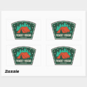 Fremont-Winema National Forest Camping Rechthoekige Sticker (Vel)