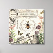 FRENCH BEE GARDEN CANVAS AFDRUK (Voorkant)