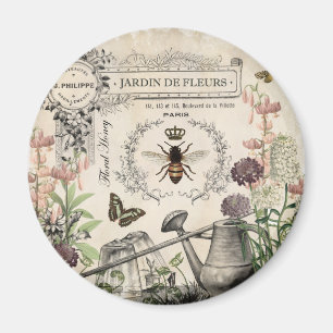 FRENCH BEE GARDEN MAGNEET
