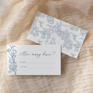 French Blue Chinoiserie Hoeveel kussen spel Informatiekaartje