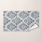French Blue Damask Towel (Serviette à main)