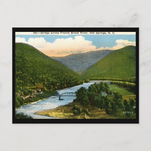 French Broad River, Hot Springs, NC  Briefkaart (Voorkant)