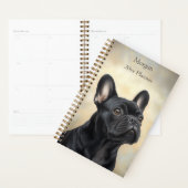 French Buldog Black Frenchie Portrait personnel (Devant avec enveloppe)