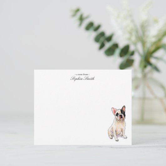 French Bull dog Custom Flat Merci Notes (Debout devant)