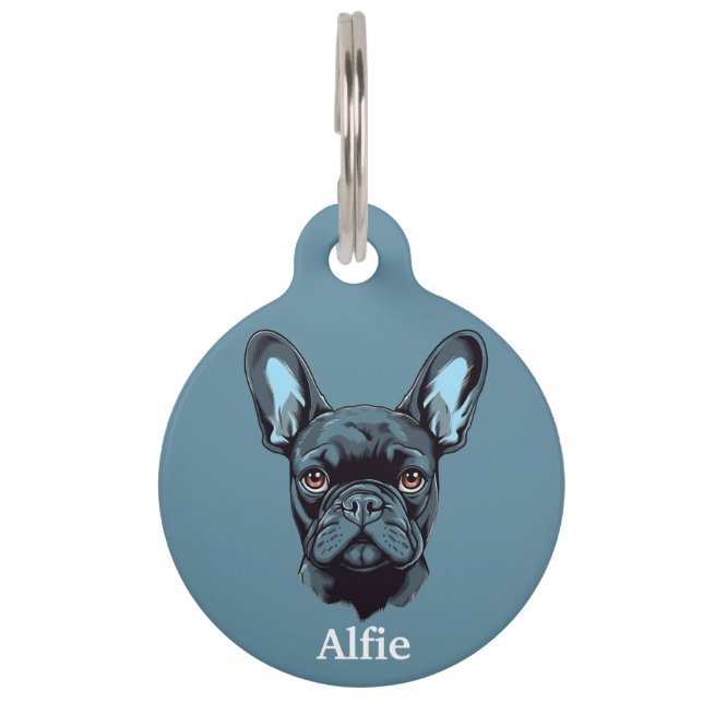 French Bull Dog Personaliseren Huisdierpenning (Voorkant)