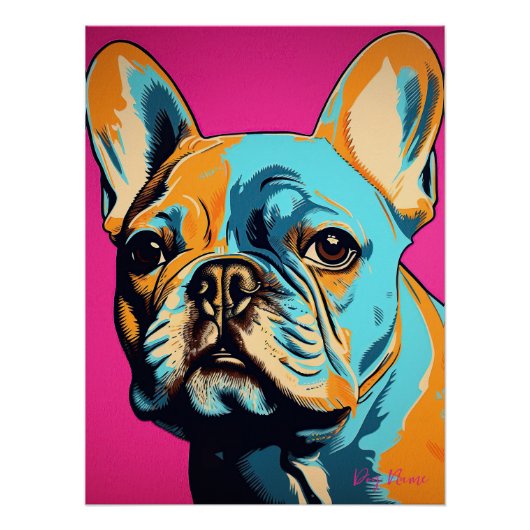 French Bulldog 001 - Bruno Pokopen Perfect Poster (Voorkant)