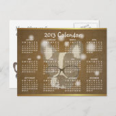 French Bulldog 2013 Calendrier Carte postale de No (Devant / Derrière)