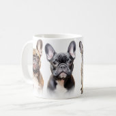 French Bulldog amoureux tasse de café (Devant gauche)