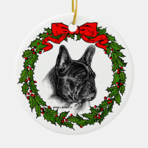 French Bulldog Art van Glenda S. Harlan Keramisch Ornament