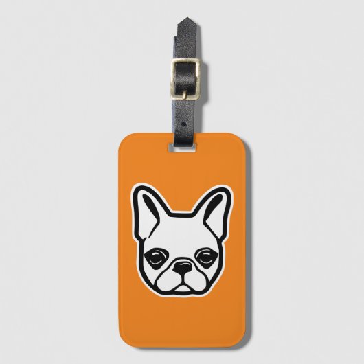 French Bulldog Bagagelabel (Voorkant (verticaal))
