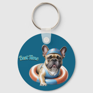 French Bulldog Best Time französische Bulldogge T Sleutelhanger