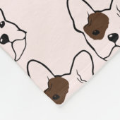 French Bulldog Blanket Fleece Deken (Hoek)