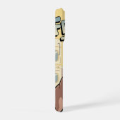 French Bulldog Breakfast Cartoon Art iPhone Hoesje (Rechterkant)