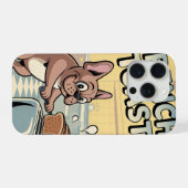 French Bulldog Breakfast Cartoon Art iPhone Hoesje (Achterkant horizontaal)