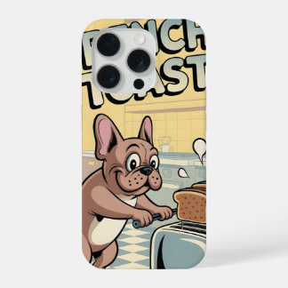 French Bulldog Breakfast Cartoon Art iPhone 15 Pro Hoesje