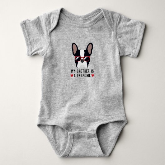 French Bulldog Brother Romper (Voorkant)