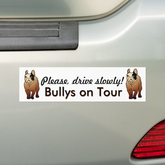 French Bulldog Bumpersticker (Op auto)
